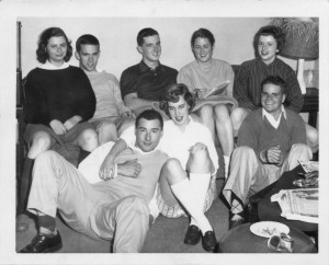 Baron Kessler, Katherine Vaughan Kessler (at right) with Baron Kessler's roomates, Princeton