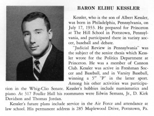 Baron Kessler Princeton Yearbook 1955