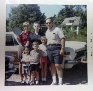 Katherine Vaughan Kessler, Laurie Kessler, Cousin Katherine?, Albert (Bart) Kessler, Audrey Kessler Pierson, Baron Kessler, Michigan, 1966