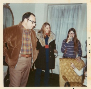 Baron Kessler, Kathy Vaughan Kessler, Audrey Kessler Pierson, Mar '72, Nana's house 