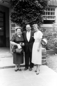 Gertrude Baron Kessler, Ray Baron, Katherine Vaughan Kessler at Baron Kessler's Princeton Graduation, 1955