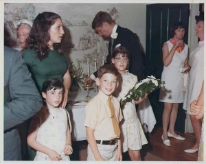 Andrea Vaughan Detterline, Laurie Kessler, Albert (Bart) Kessler, Audrey Kessler Pierson, Closson Vaughan, Nelson Vaughan's first wedding