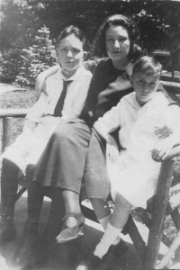 Gertrude Baron Kessler and unknown boys (possibly Raymond and Stanley Baron), early 30's