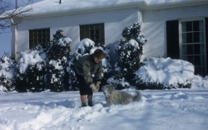 Katherine Vaughan Kessler and Fuzzy, 1956