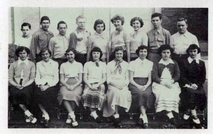 Pottstown High School 'Cabinet', 1951.  Katherine Vaughan Kessler front row 2nd from left