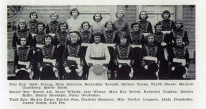 Pottstown High School Band Color Guard, 1951