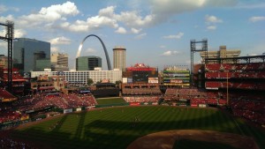 View from our seats - Busch Stadium