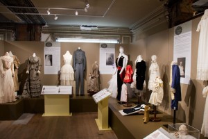 Historic clothing display at the City Museum