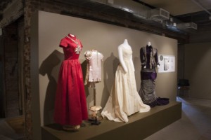 Historic clothing display at the City Museum