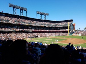 View from Game 1 seats