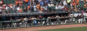 Giants dugout