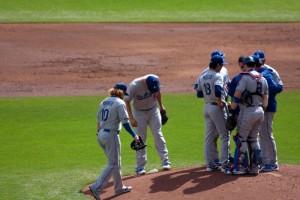 Meeting on the mound