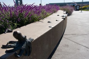 Cool sculptures to prevent skateboarding