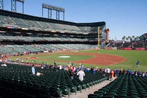 View from Game 1 seats