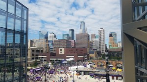 View of downtown from the stadium