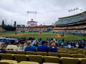 The view from our seats