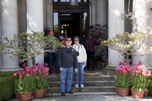 Mom and Jim at Filoli Mansion and Gardens