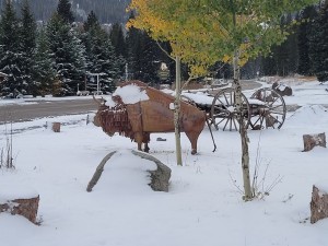 Bison scuplture