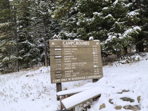 Campgrounds closed