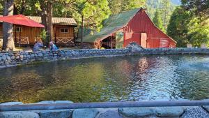 The main lodge area