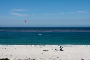 Kite surfer off Carmel Beach