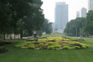 Park along the lakefront