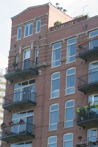 Apartments along the river