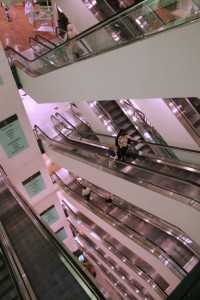 Marshall Fields escalators