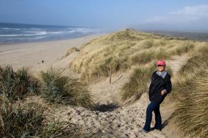 Marion on the dunes