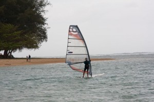 Windsurfer at Anini Beach