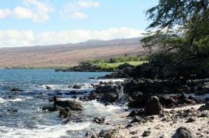 Coast north of Muana Kea beach 