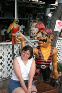 Marion and pirate in Kailua