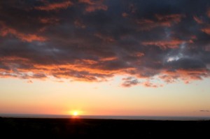 Kona coast sunset 