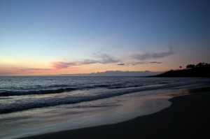 Sunset at Hapuna Beach