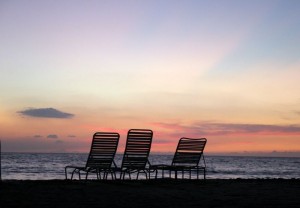 Beach chairs