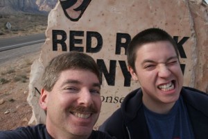 Daniel and Bart at Red Rock Canyon