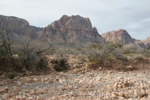 Dry river bed at Red Rock 