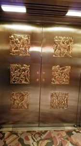 The elevator door