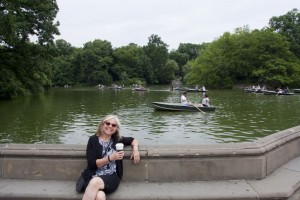 Marion enjoys the park