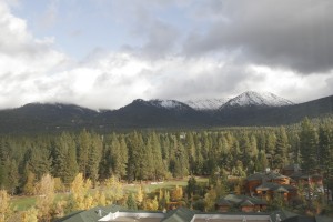 View from the hotel at Lake Tahoe