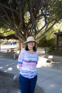 Marion enjoying the zoo