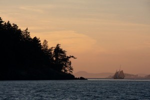 Sunset near Friday Harbor