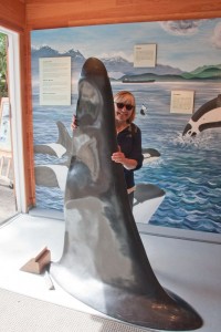 Marion and the Orca tail