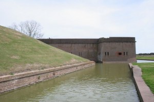 Fort Pulaski moat 