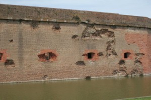 Bombardment damage