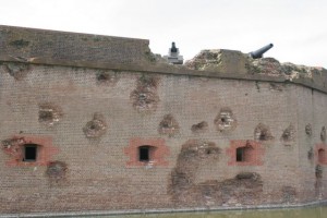 Bombardment damage