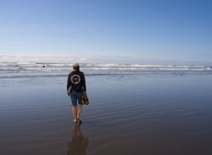 Marion on the beach