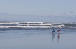 Kids in the sand