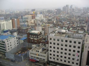 Seoul from the hotel room 