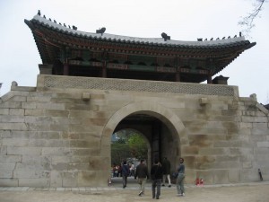 City wall gate